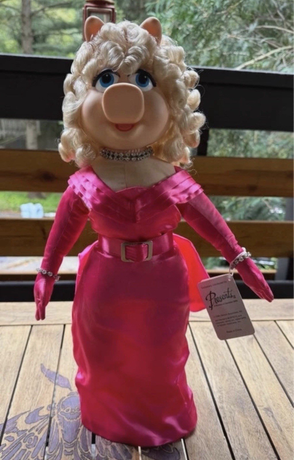 Rare Hamilton Gifts  Miss Piggy Madonna Material Girl Muppets Doll Vintage 1990