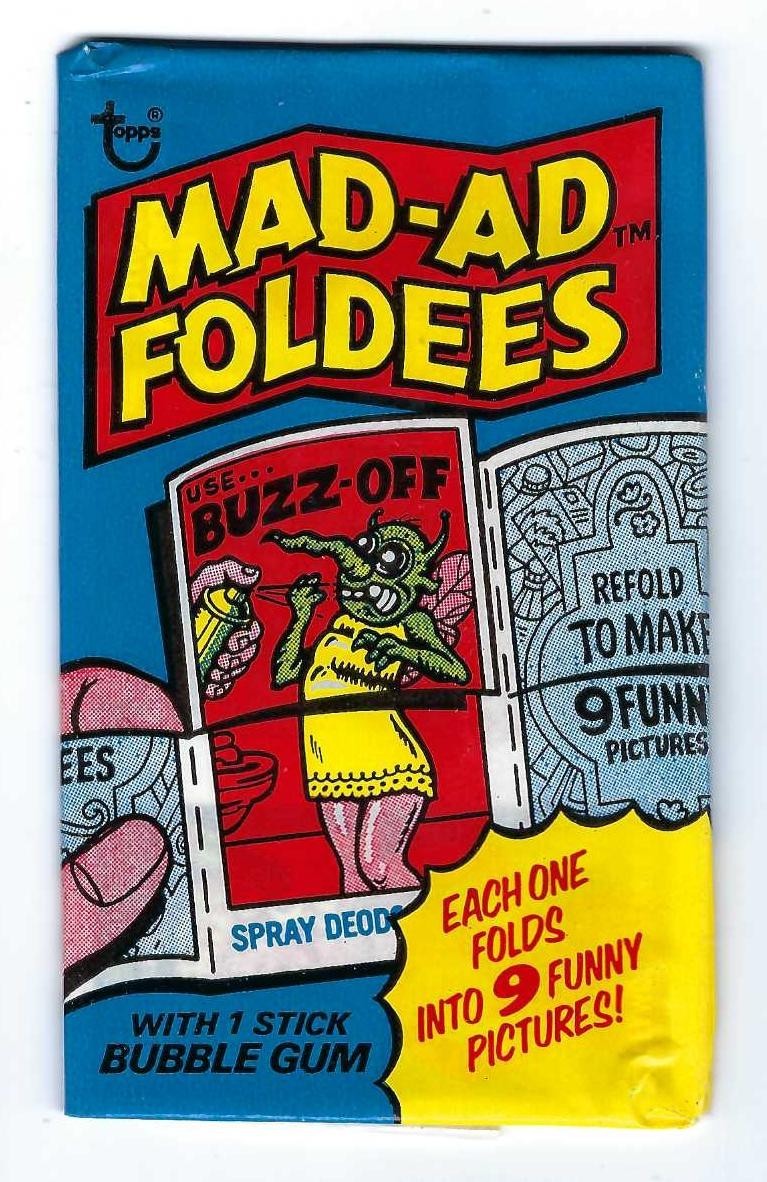 Vintage 1976 Topps Mad-Ad Foldees Unopened Wax Pack Sealed Vintage 1976 Topps Mad-Ad Foldees Unopened Wax Pack Sealed