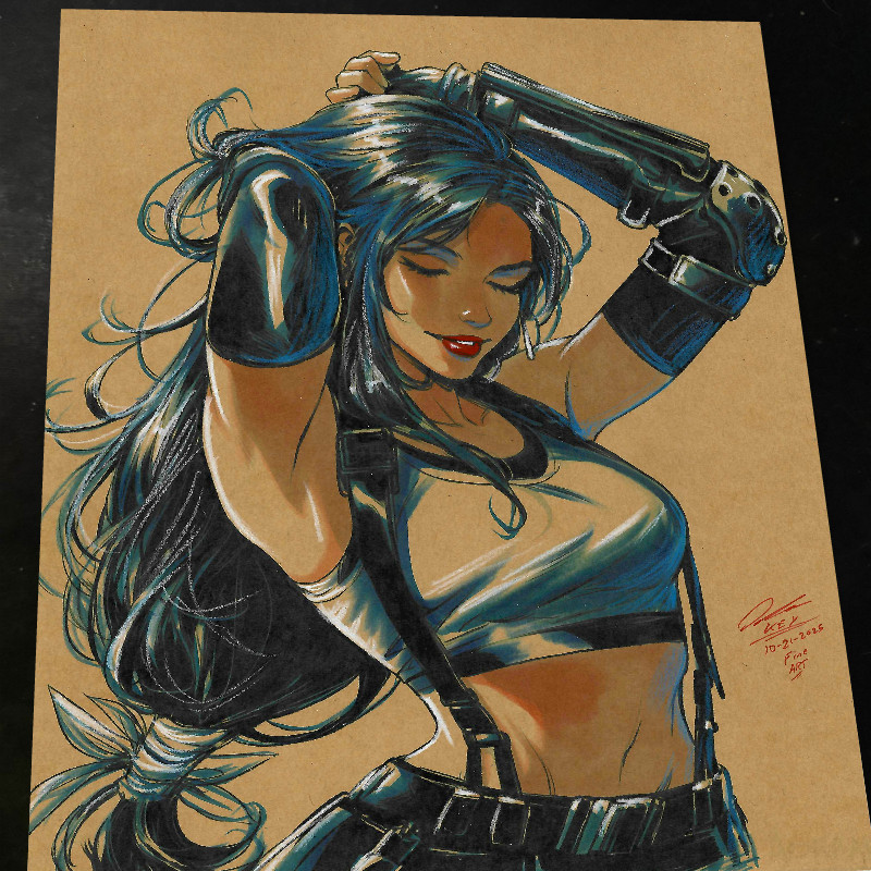 Tifa Lockhart Art Print 8.5x11 Art by Keyeske Tifa Lockhart Art Print 8.5x11 Art by Keyeske