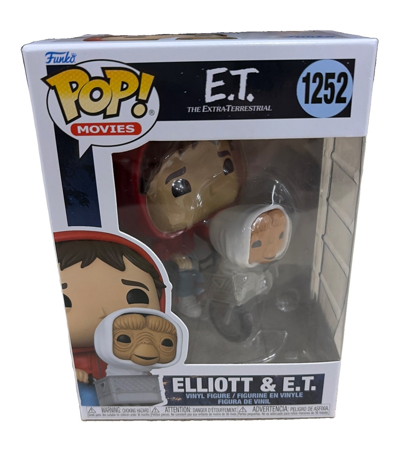 Funko Pop Movies E.T. - ELLIOTT & ET #1252 Vinyl Figure Funko Pop Movies E.T. - ELLIOTT & ET #1252 Vinyl Figure