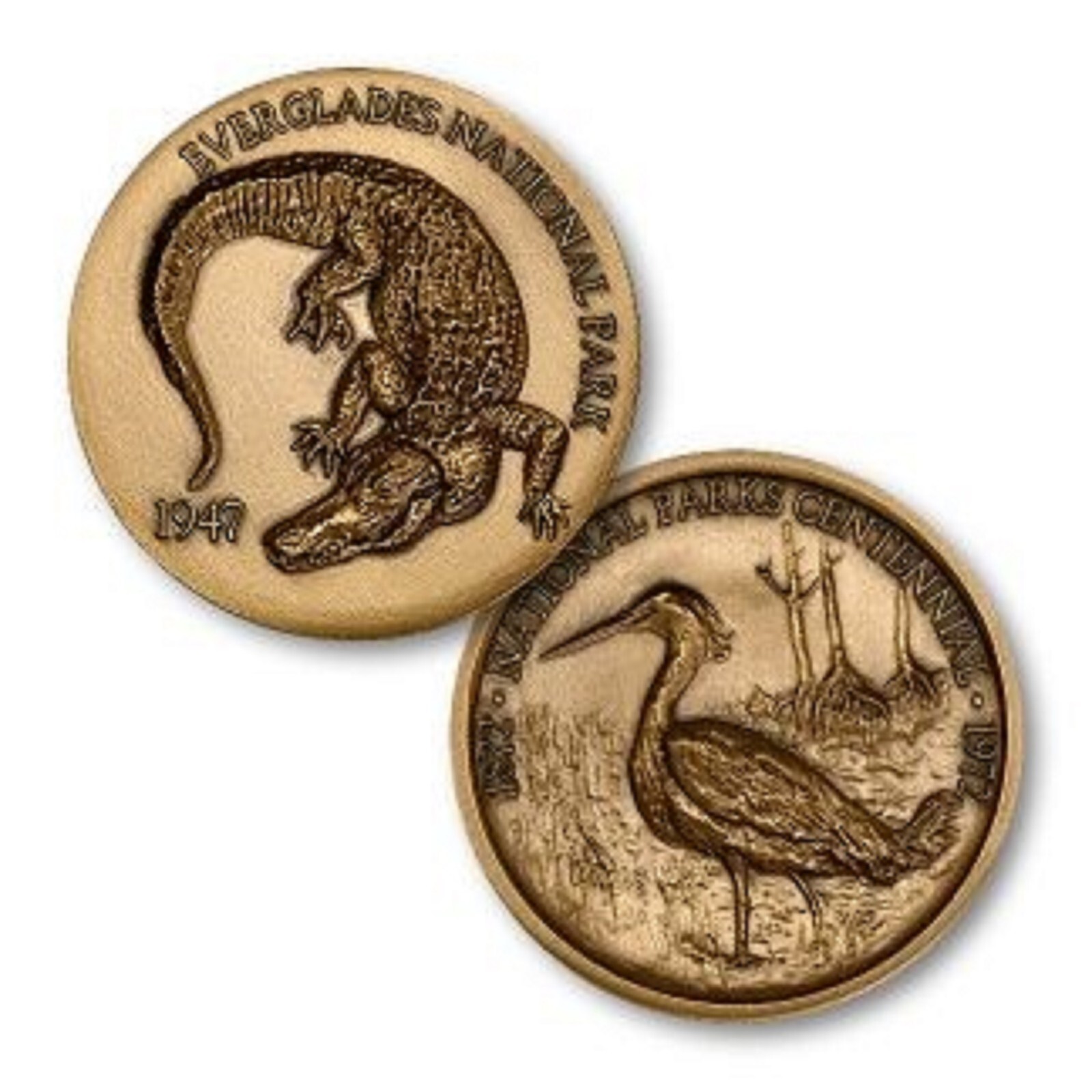 EVERGLADES NATIONAL PARK BRONZE CHALLENGE COIN EVERGLADES NATIONAL PARK BRONZE CHALLENGE COIN
