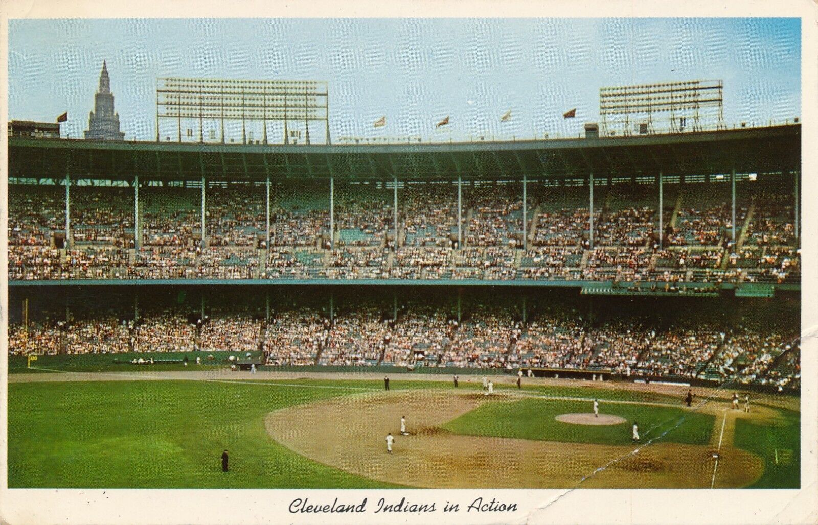 Cleveland Indians at Cleveland Municipal Stadium, Ohio 1961 vintage