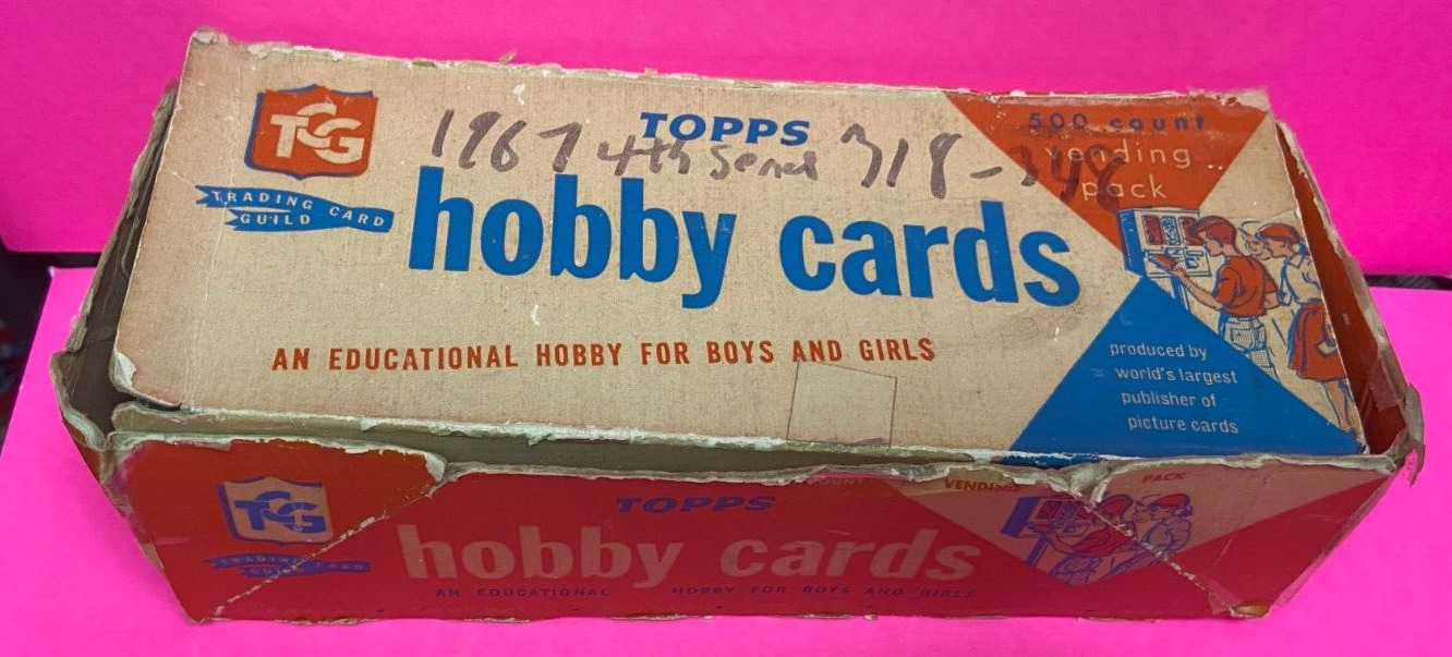 1963? Topps Baseball Card Hobby Vending Box Empty 500 count RARE rough cond