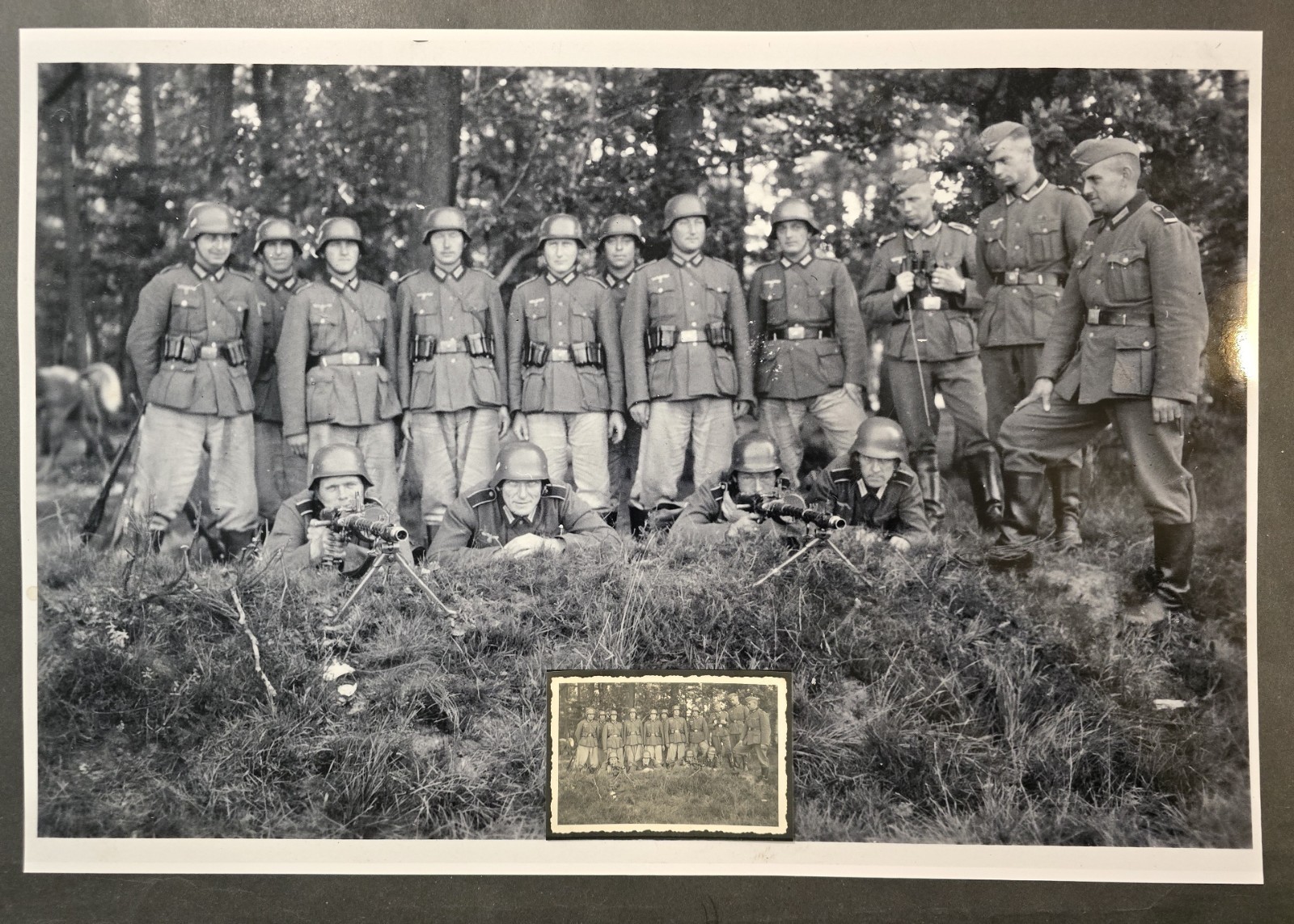 WOW 1 OF A KIND WALL MILITARY ART WEHRMACHT MACHINE GUN MG CREW PRINT PHOTO