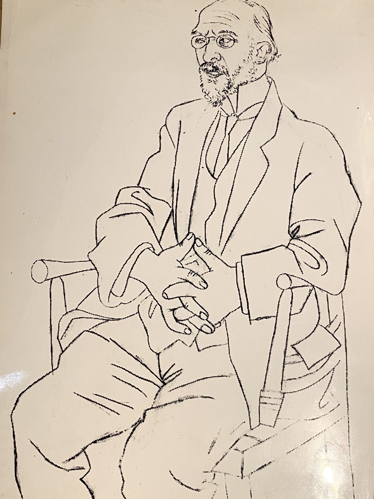Pablo Picasso — 1920 Portrait of Sartre. Private collection ARCHIVES SNARK/EDIM 
