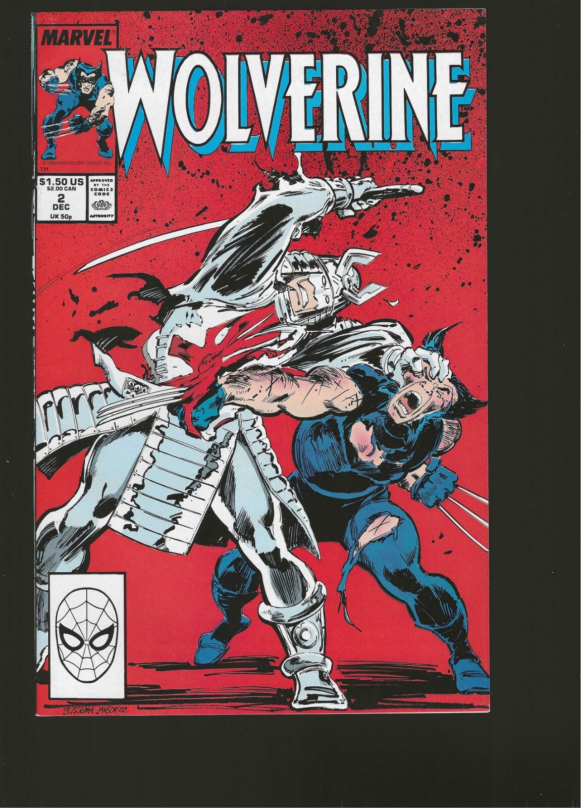 Wolverine #2 Reg Series Dec 1988 VF-NM