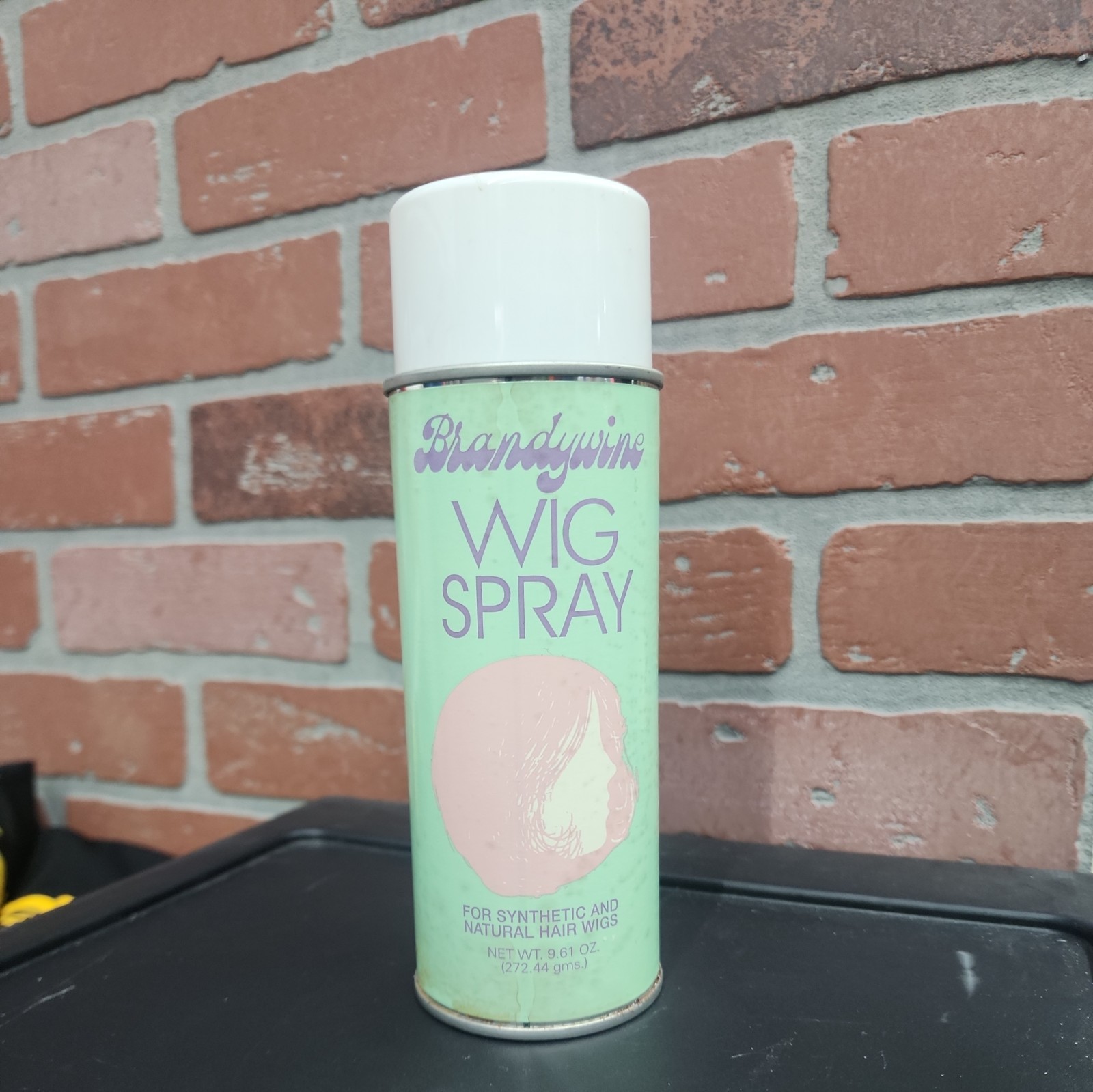 Vtg 70s 80s Brandywine Wig Spray Aerosol 9.61 oz Synthetic & Natural Hair Wigs Vtg 70s 80s Brandywine Wig Spray Aerosol 9.61 oz Synthetic & Natural Hair Wigs