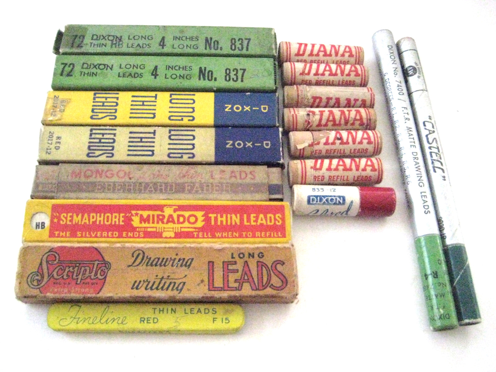 LAEGE LOT OF DRAWING & DRAFTING LEADS DIXON, MONGOL, EAGLE, CASTELL, STAEDTLER + LAEGE LOT OF DRAWING & DRAFTING LEADS DIXON, MONGOL, EAGLE, CASTELL, STAEDTLER +
