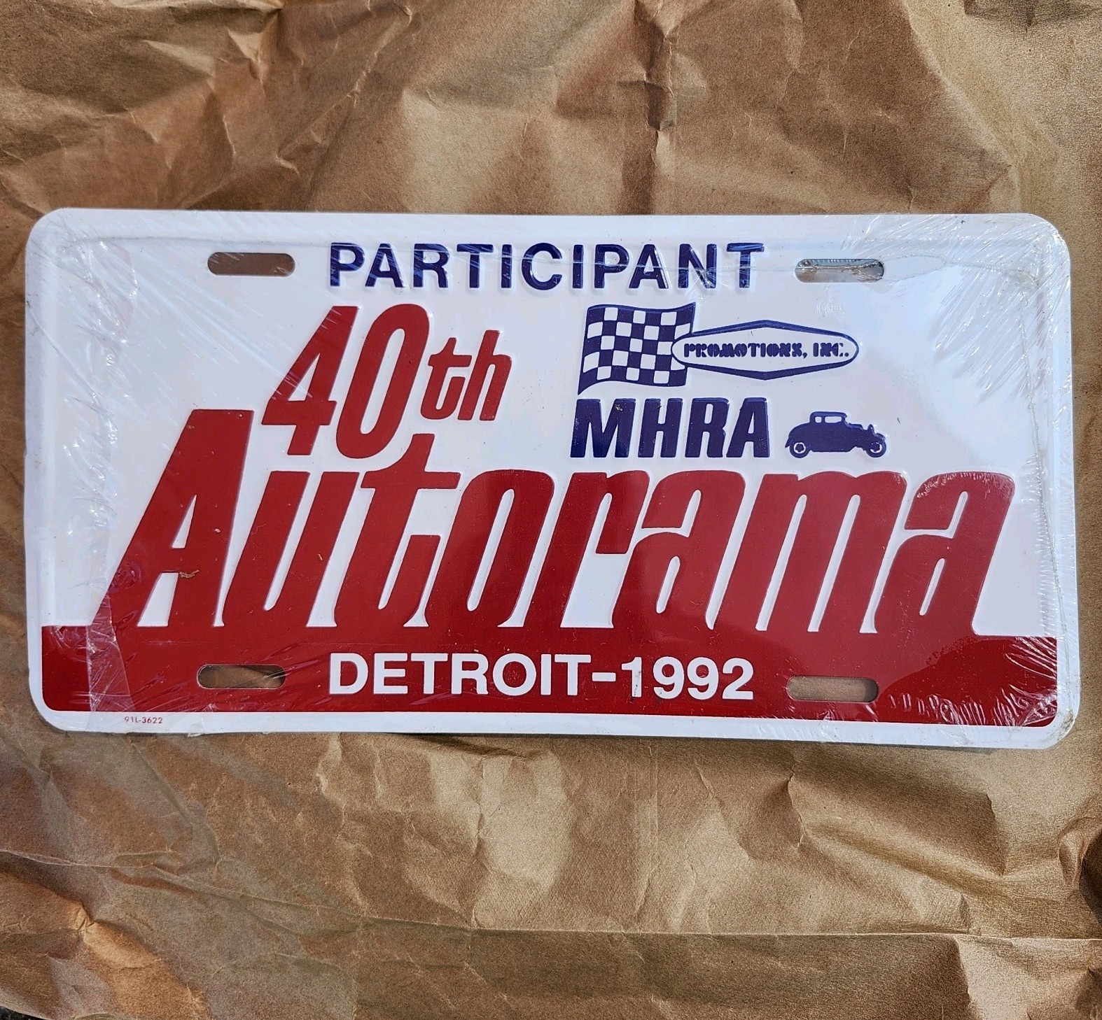 1992 Annual Autorama Participant Detroit Michigan Hot Rod Assoc. Booster Plate