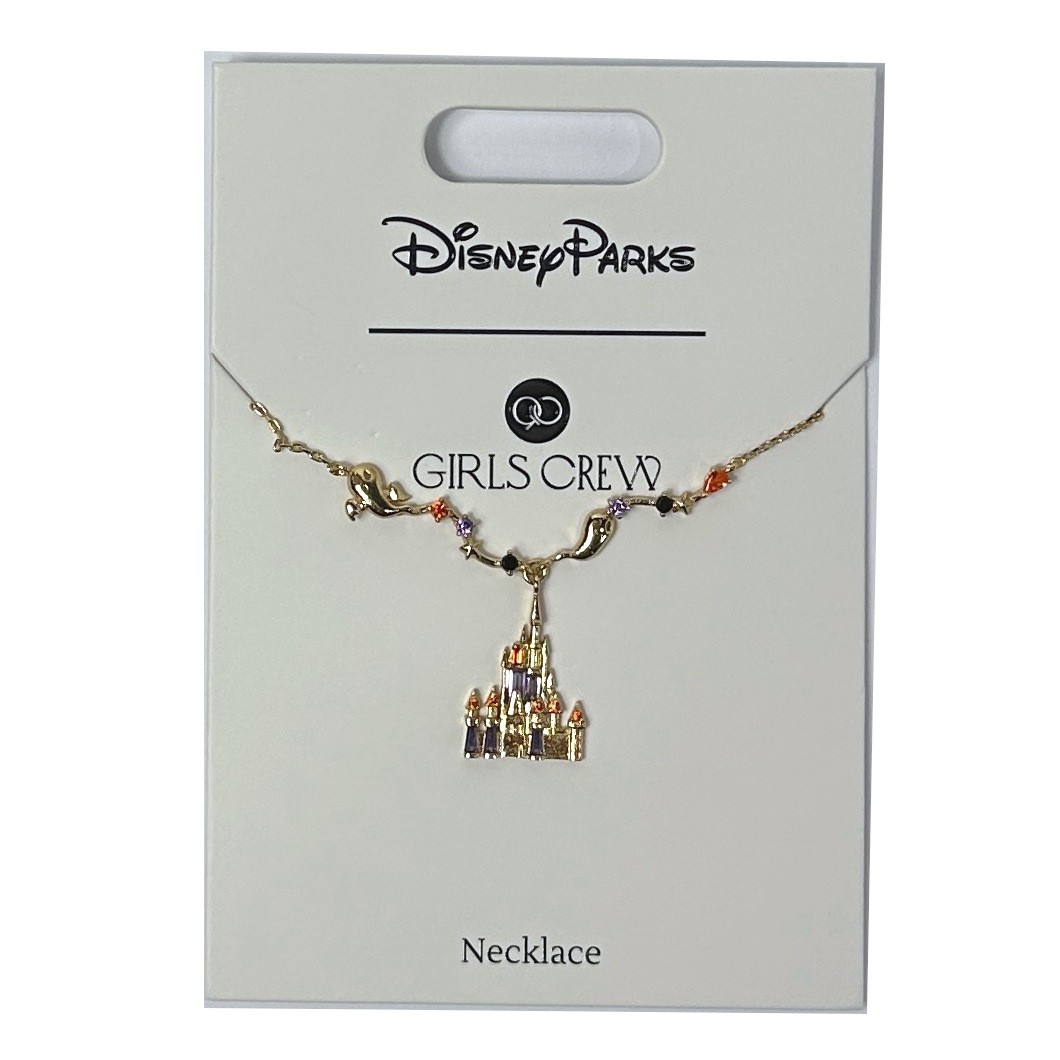 Girls Crew Fantasyland Castle Halloween Necklace Disney Parks Girls Crew Fantasyland Castle Halloween Necklace Disney Parks