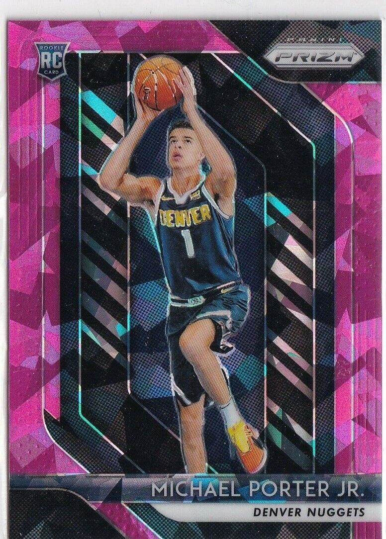 Michael Porter Jr. Prizm Pink Ice Rookie Rc # 32  Nuggets 