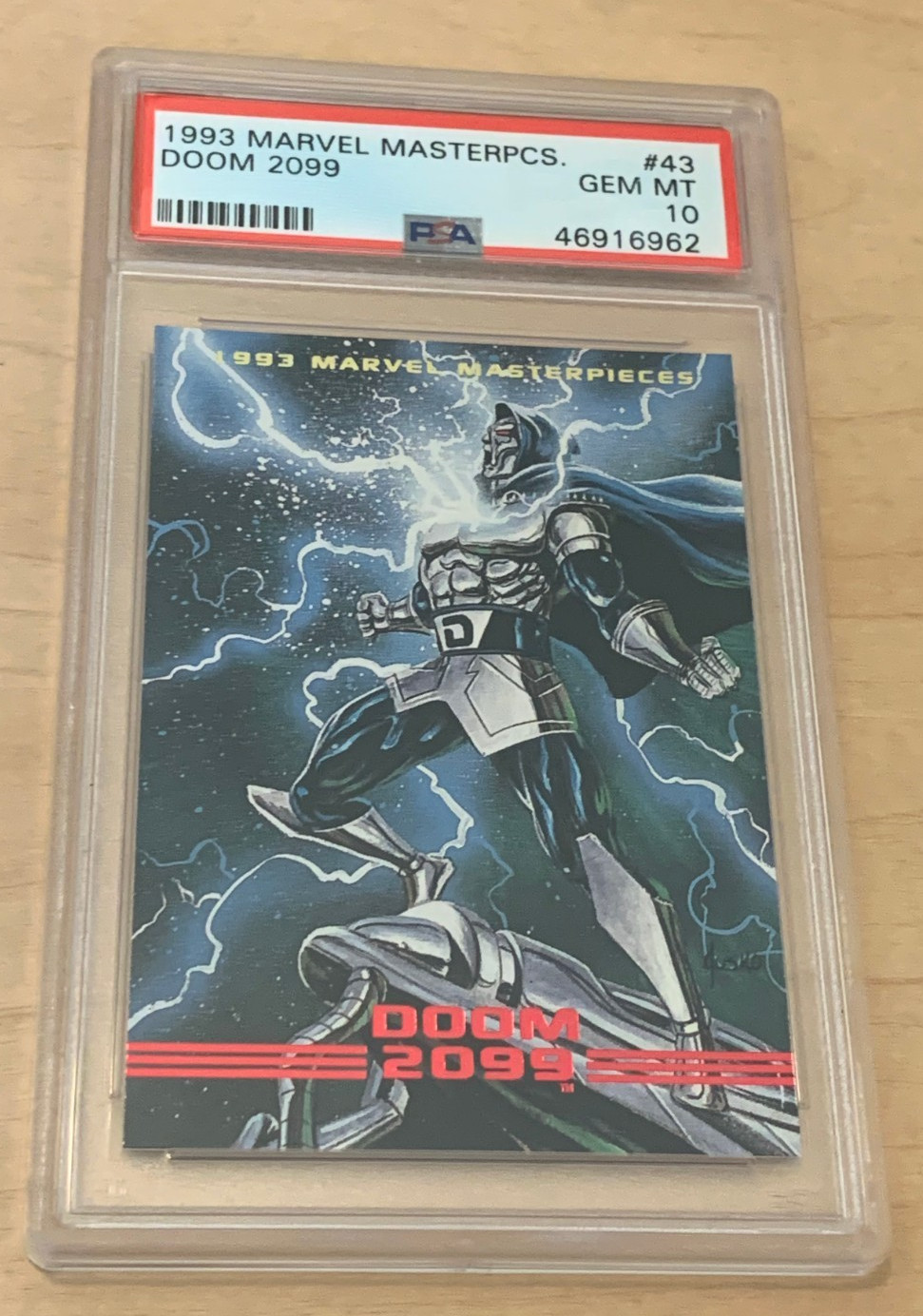 1993 Marvel Masterpieces #43 Doom 2099 💎 DOCTOR DOOM 💎 PSA 10 Gem Mint 💎