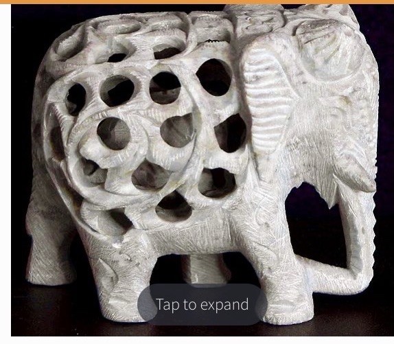 INTRICATELY Hand CARVED ELEPHANT WITHIN ELEPHANT IN STONE INTRICATELY Hand CARVED ELEPHANT WITHIN ELEPHANT IN STONE
