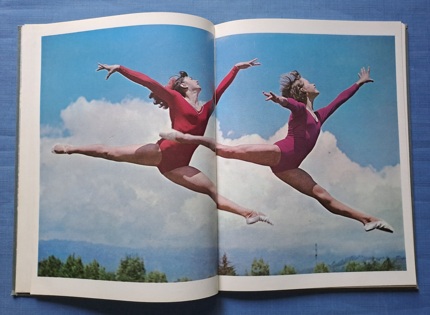 1971 In the world of beauty Gymnastic Turishcheva Sport Photo album Russian book