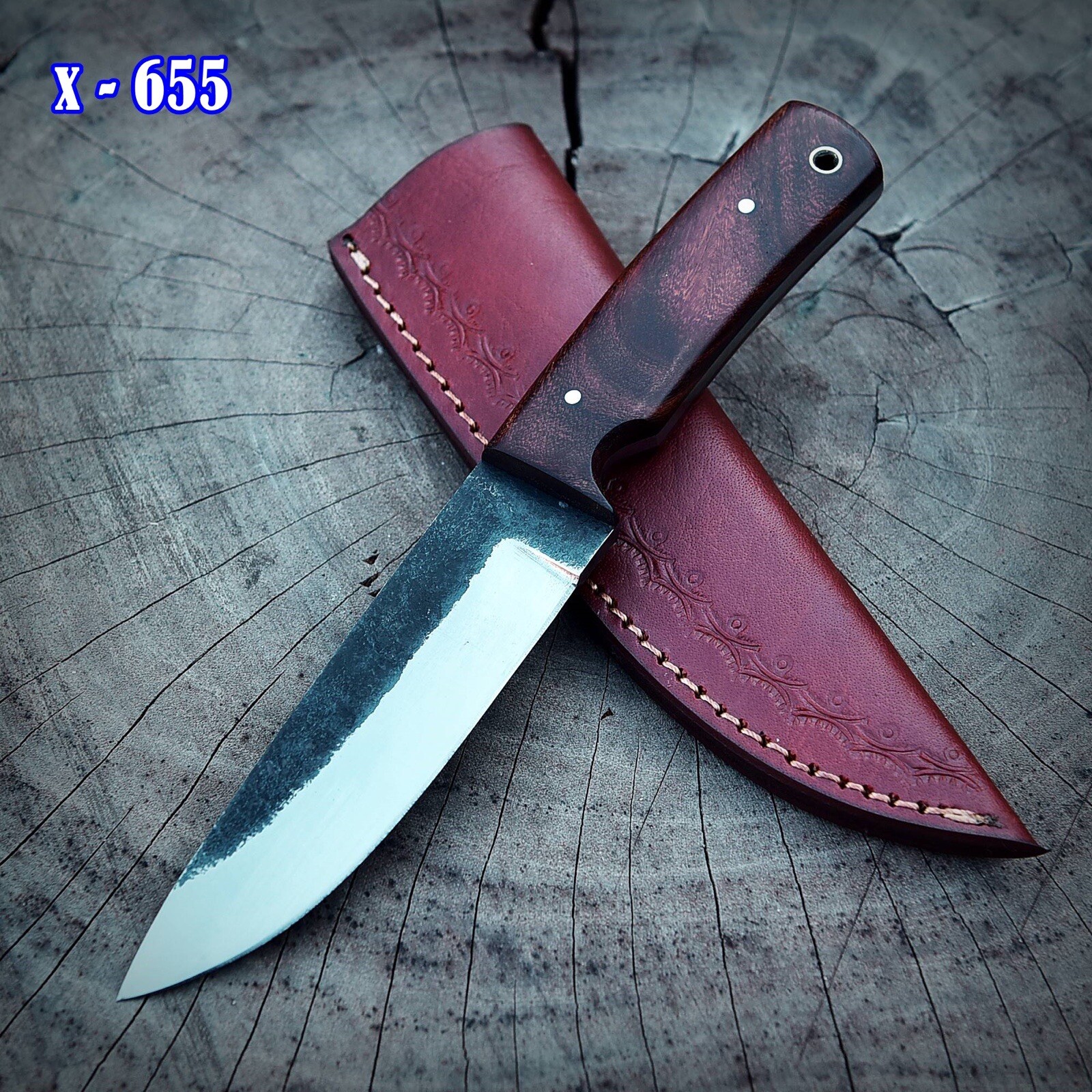 9” Handmade Carbon Steel Hunting Tactical Fixed Blade Knife Resin Handle Skinner 9” Handmade Carbon Steel Hunting Tactical Fixed Blade Knife Resin Handle Skinner