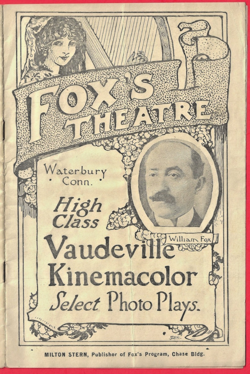 Rare 1913 Fox's Theatre ~ Waterbury, CT ~ Vaudeville & KINEMACOLOR Booklet Rare 1913 Fox's Theatre ~ Waterbury, CT ~ Vaudeville & KINEMACOLOR Booklet
