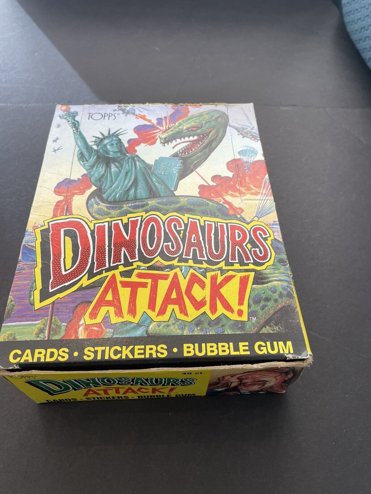 1988 Topps Dinosaurs Attack Open Box 48 Sealed Wax Packs