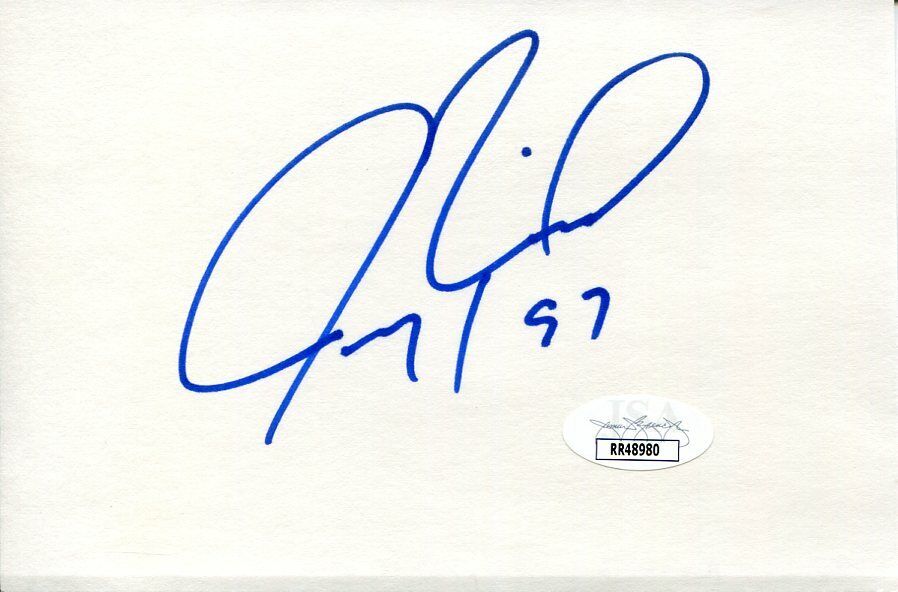 Jeremy Roenick Phoenix Coyotes Chicago Blackhawks Signed Autograph JSA