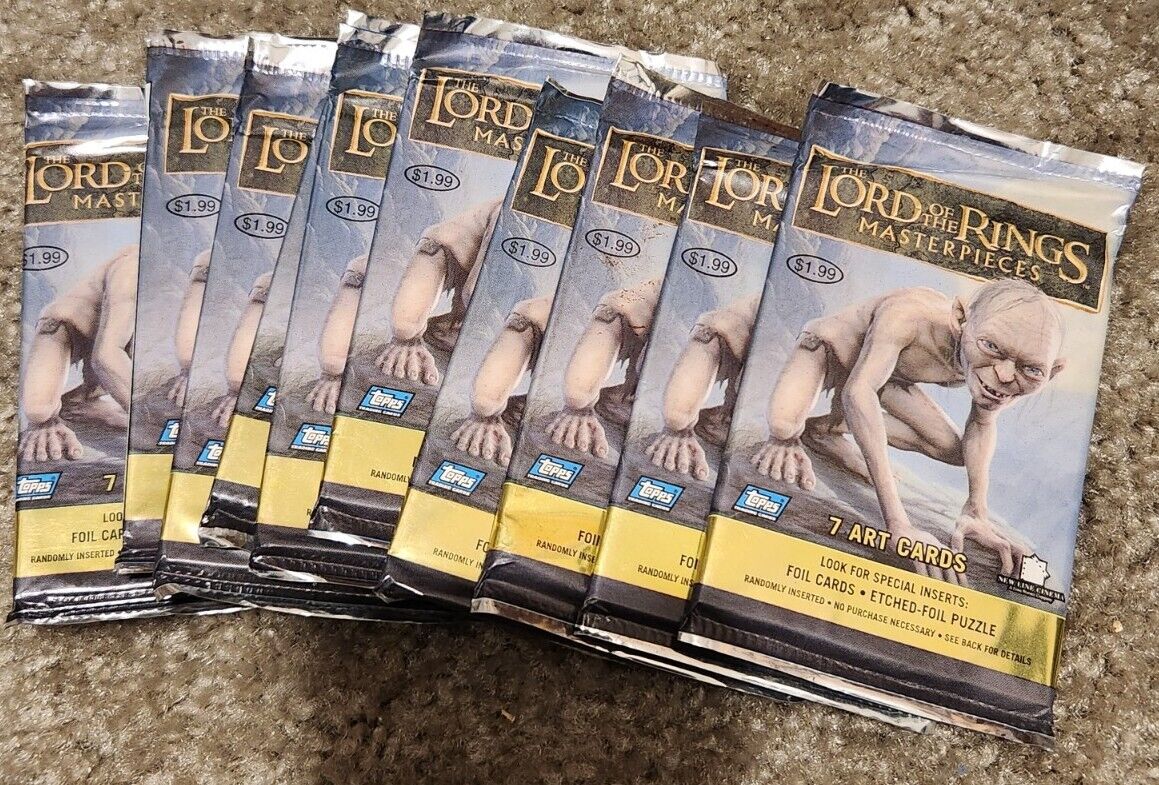 2006 Topps Lord of the Rings Masterpieces  10 Factory Sealed Packs