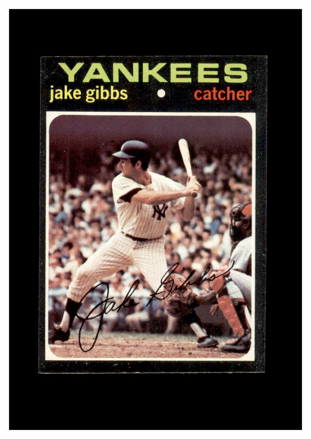 1971 Topps Set Break #382 Jake Gibbs NR-MINT *GMCARDS*
