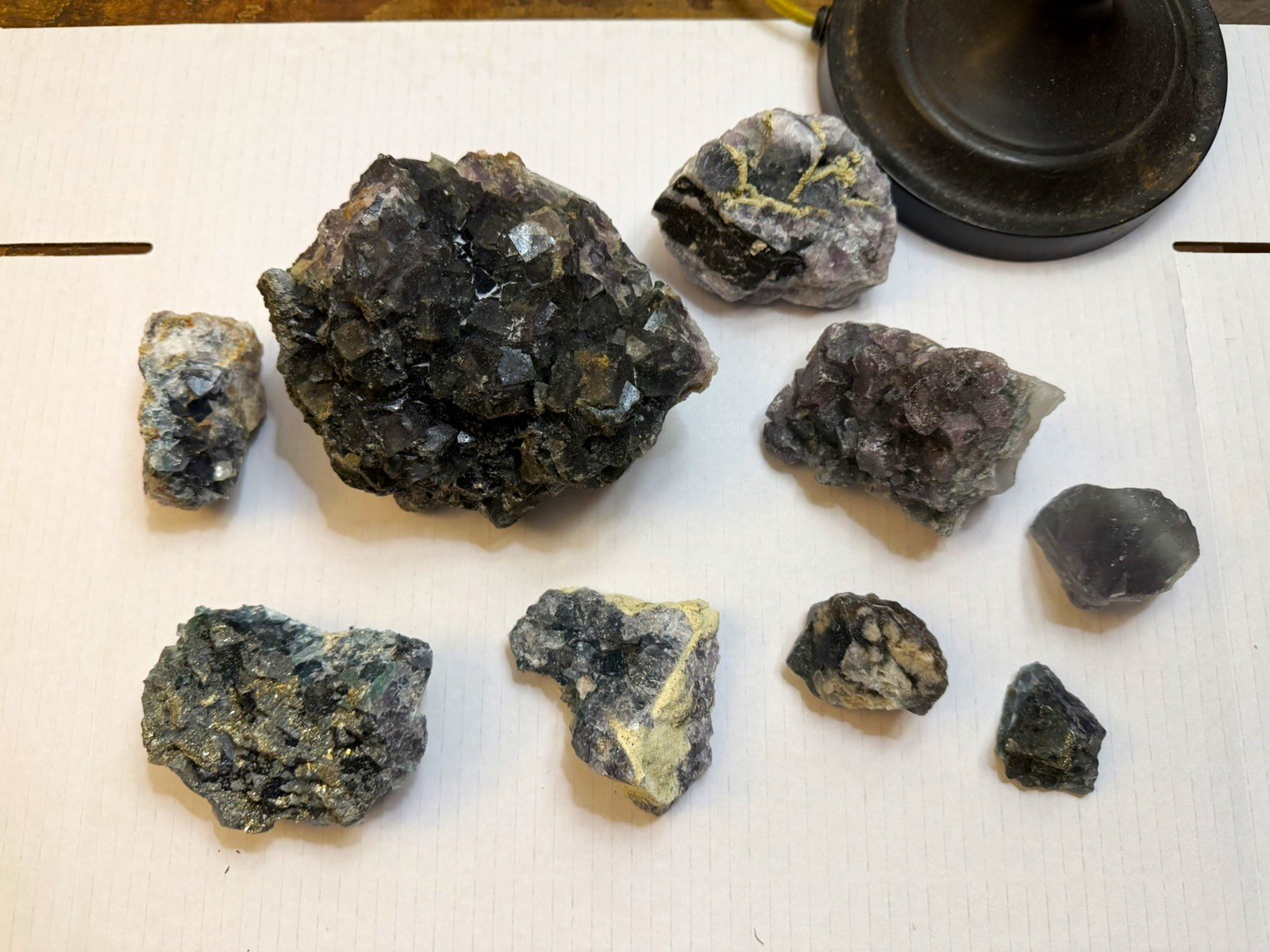 Nigerian Fluorite Wholesale Crystal mineral Specimen lot (9 pcs) Nigerian Fluorite Wholesale Crystal mineral Specimen lot (9 pcs)