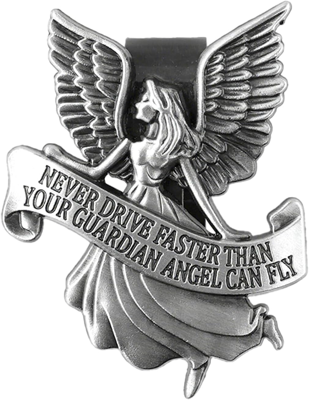 Guardian Angel Visor Clip for Car, 3D Metal Angel Decor, New Driver Gift Guardian Angel Visor Clip for Car, 3D Metal Angel Decor, New Driver Gift