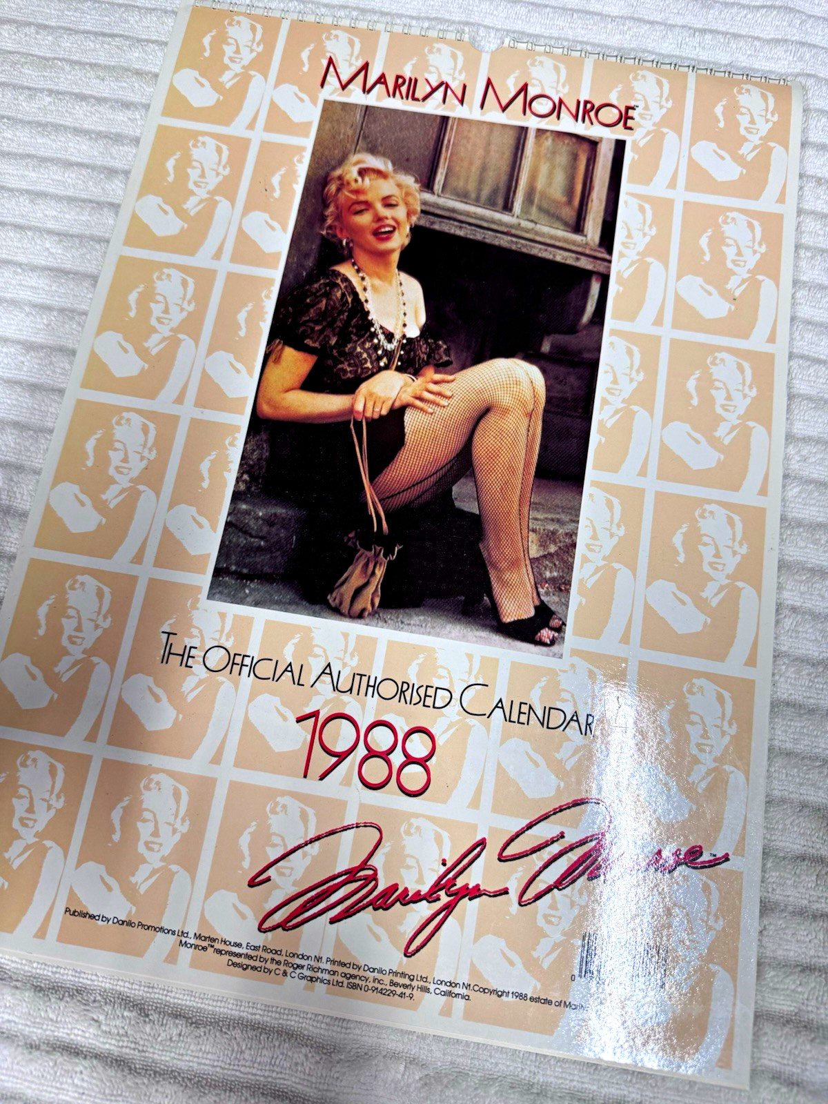 1988 Danilo Promotions Ltd - Marilyn Monroe 12x16 calendar - C&C Graphics Design 1988 Danilo Promotions Ltd - Marilyn Monroe 12x16 calendar - C&C Graphics Design