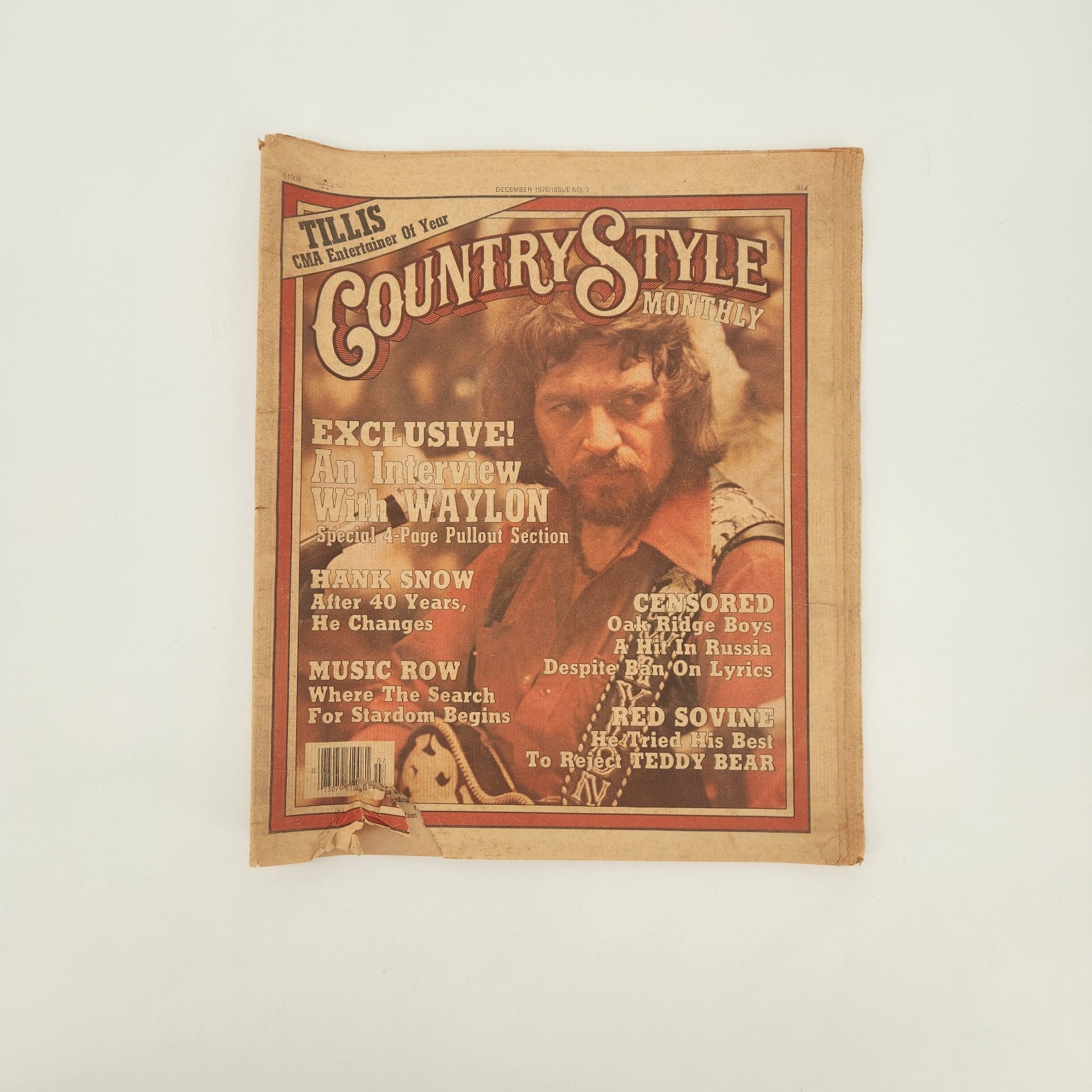 Vintage 1976 Country Style Monthly Interview With Waylon Newspaper Vintage 1976 Country Style Monthly Interview With Waylon Newspaper