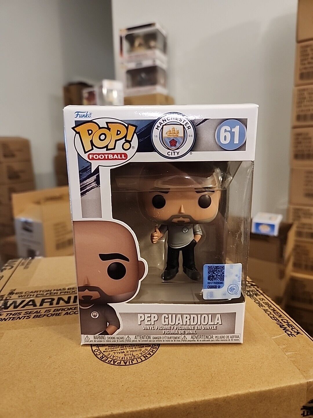 Football - Pep Guardiola #61 Manchester City Funko Pop - See Pictures