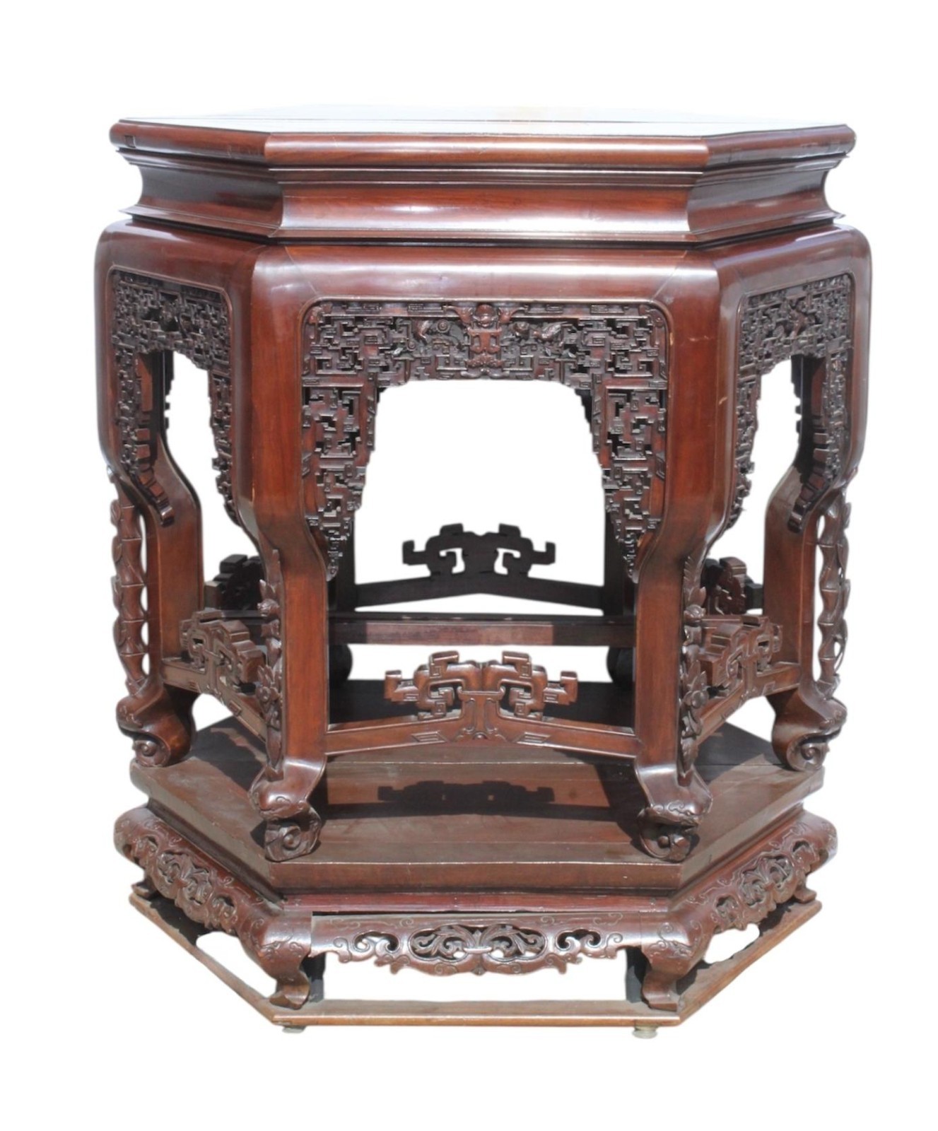 An Big Antique Wooden Table Set An Big Antique Wooden Table Set