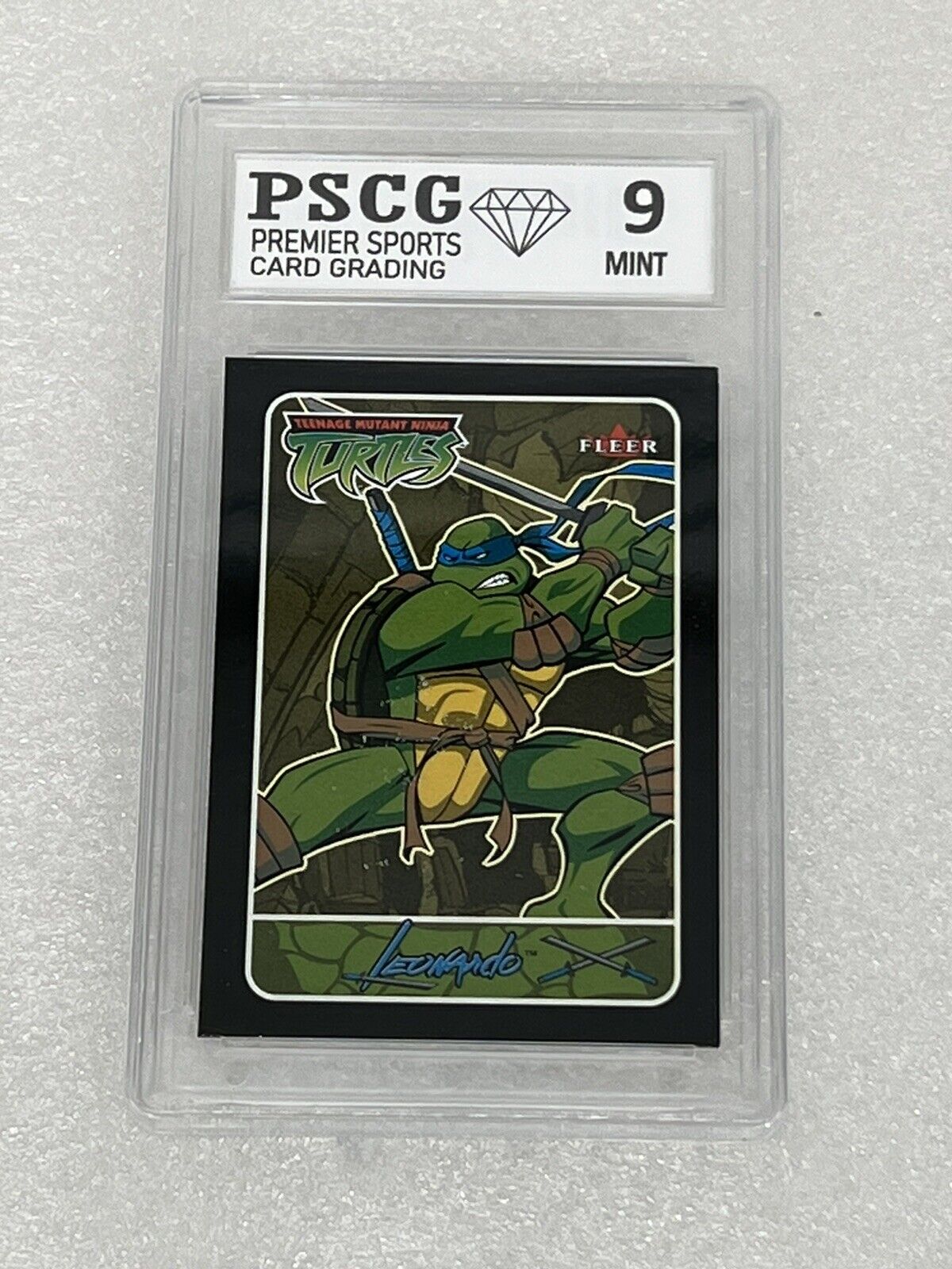2003 Fleer Teenage Mutant Ninja Turtles Promo Card LEONARDO PSCG 9 Mint TMNT