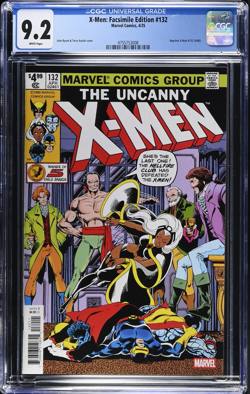 X-Men #132 (Facsimile Ed) CGC 9.2 White Pages X-Men #132 (Facsimile Ed) CGC 9.2 White Pages