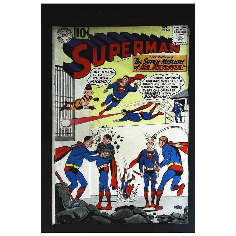 Superman (1939 series) #148 in Very Good condition. DC comics [m*