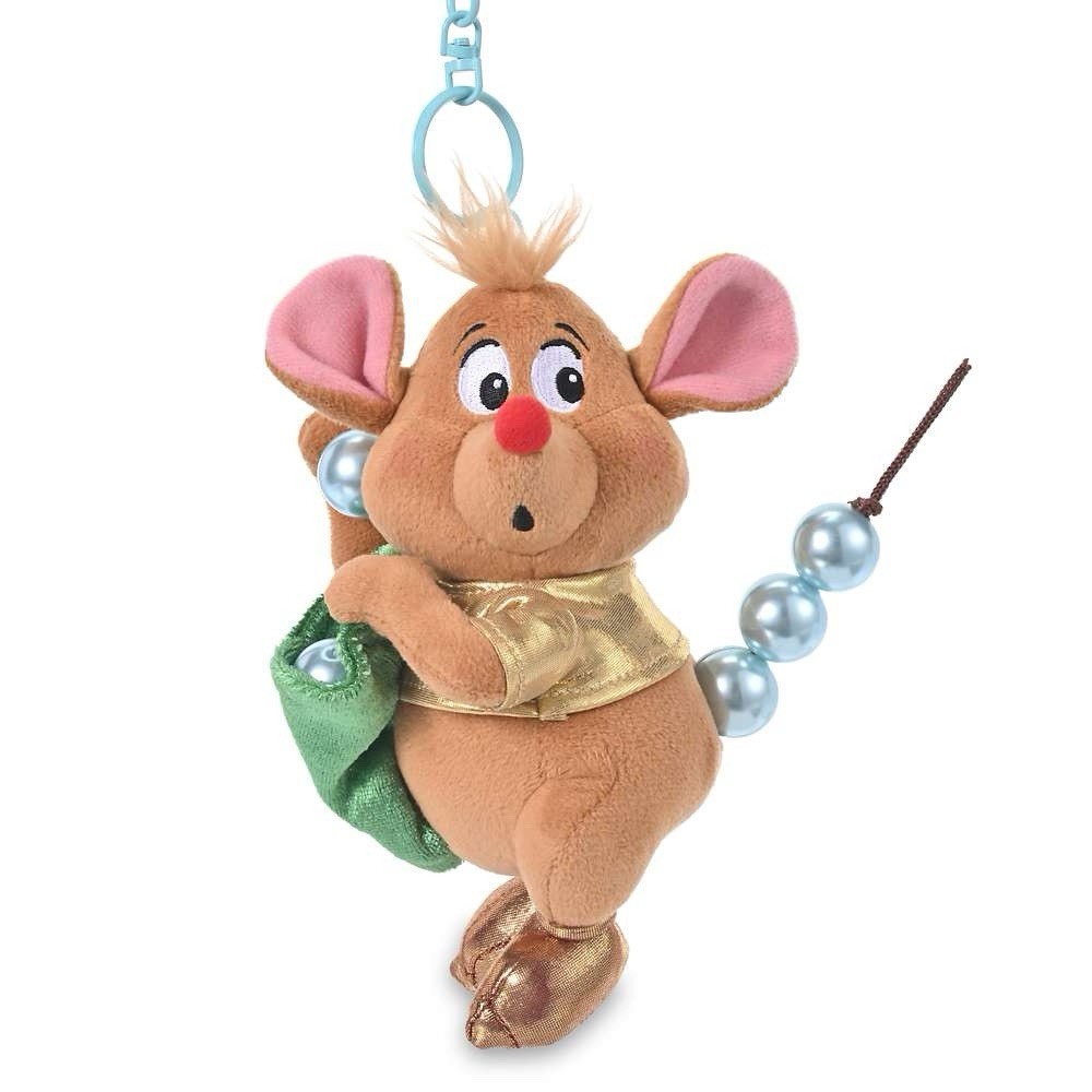Disney Store Cinderella  Gus Blue Pearl Plush Keychain Japan Exclusive