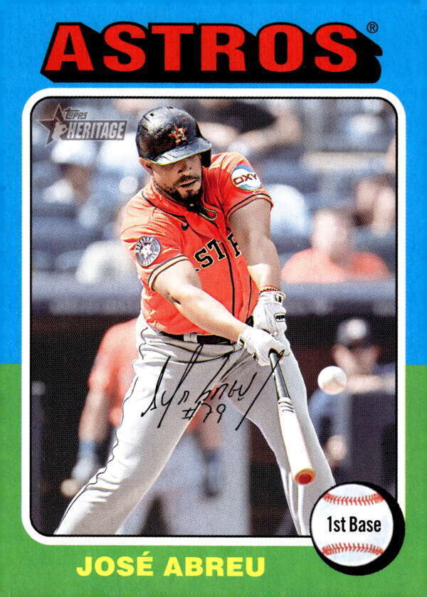 Jose Abreu 2024 Topps Heritage #220 MLB Astros ID:99720