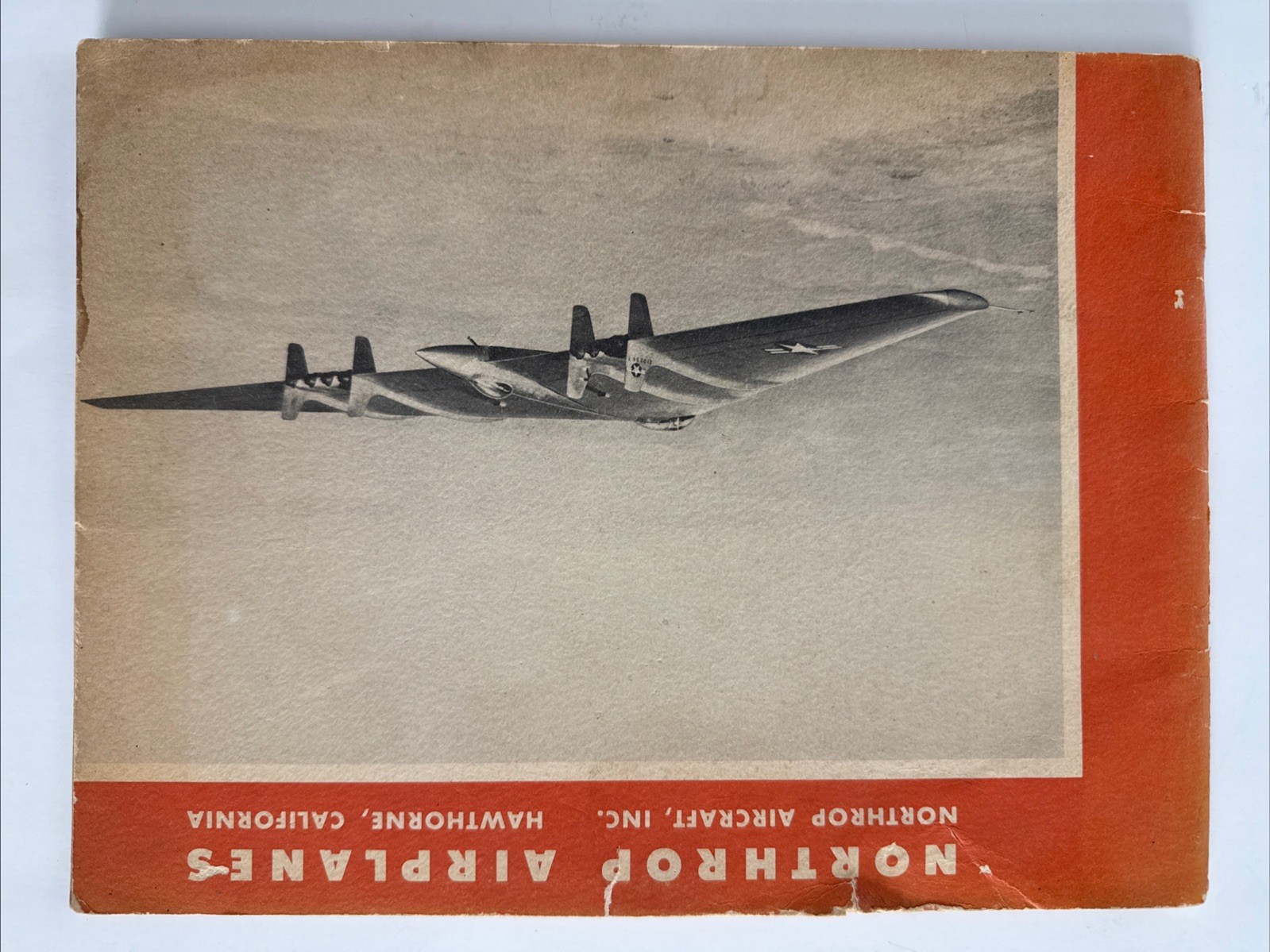 RARE 1947 Northrop XB-35 / YB-35 Flying Wing Brochure SIGNED by Jack McCartney RARE 1947 Northrop XB-35 / YB-35 Flying Wing Brochure SIGNED by Jack McCartney