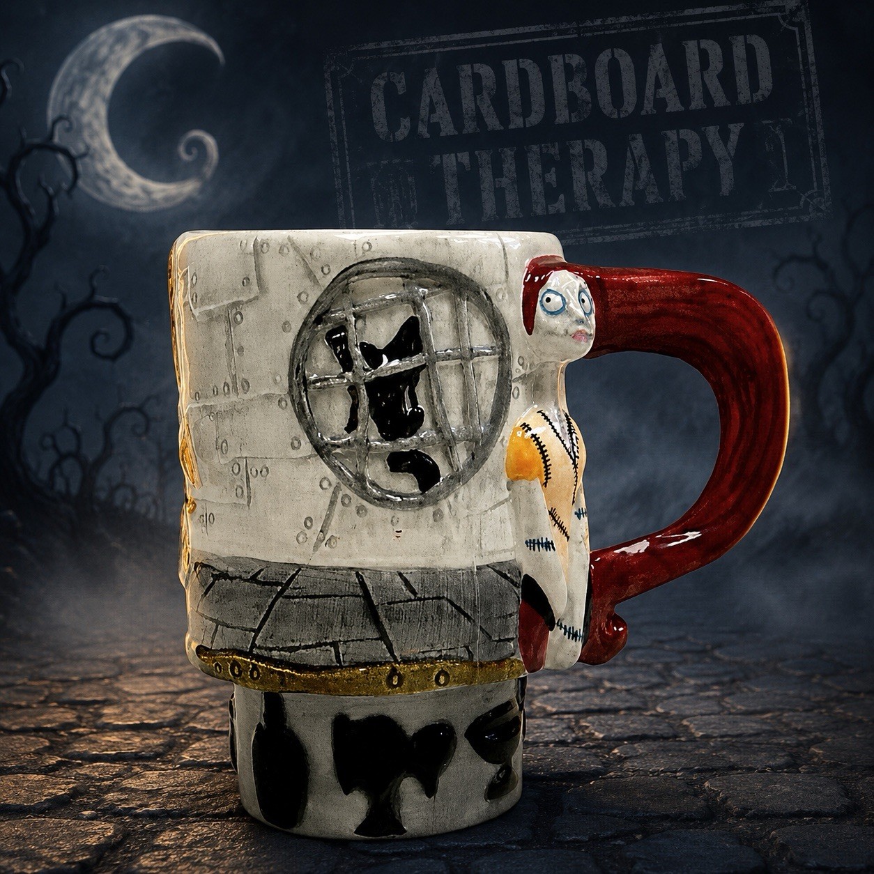 Vintage Nightmare Before Christmas Sally Figural Mug Original Box & Tag