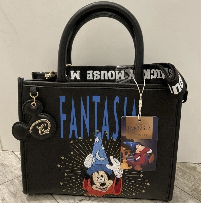 Primark Disney Fantasia Mickey Mouse Sorcerer Small Satchel Handbag Black/Blue Primark Disney Fantasia Mickey Mouse Sorcerer Small Satchel Handbag Black/Blue