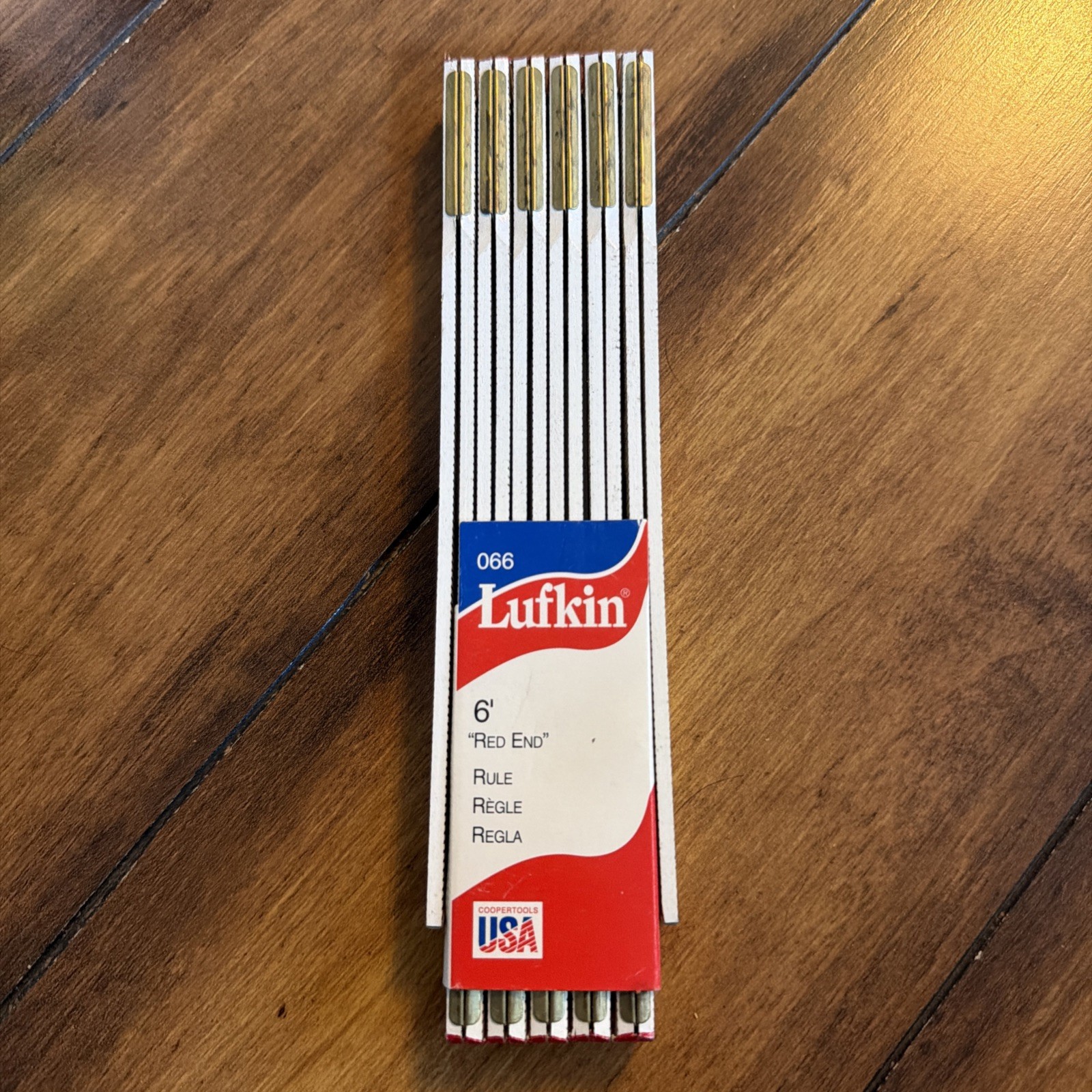 Vintage NOS LUFKIN 6' Red End Folding Ruler 066 New 72 Vintage NOS LUFKIN 6' Red End Folding Ruler 066 New 72