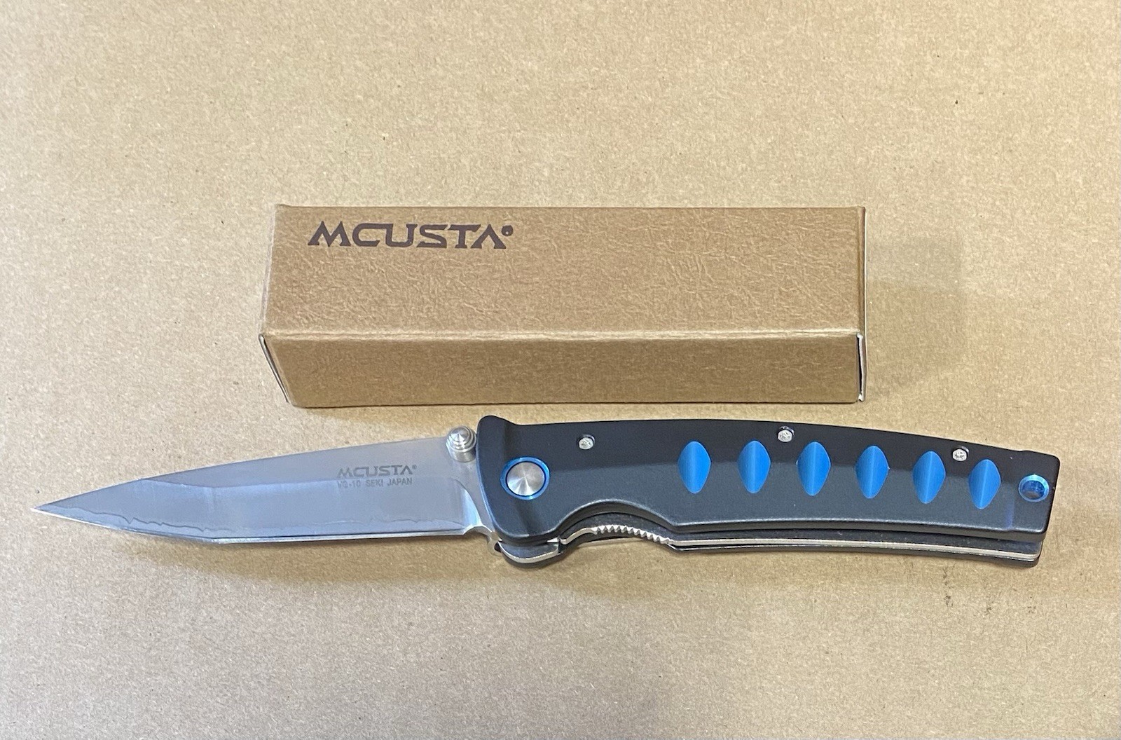 Mcusta MC-0041C Folding Japanese Pocketknife Tanto Blade W\ Heat Treat Line NEW Mcusta MC-0041C Folding Japanese Pocketknife Tanto Blade W\ Heat Treat Line NEW