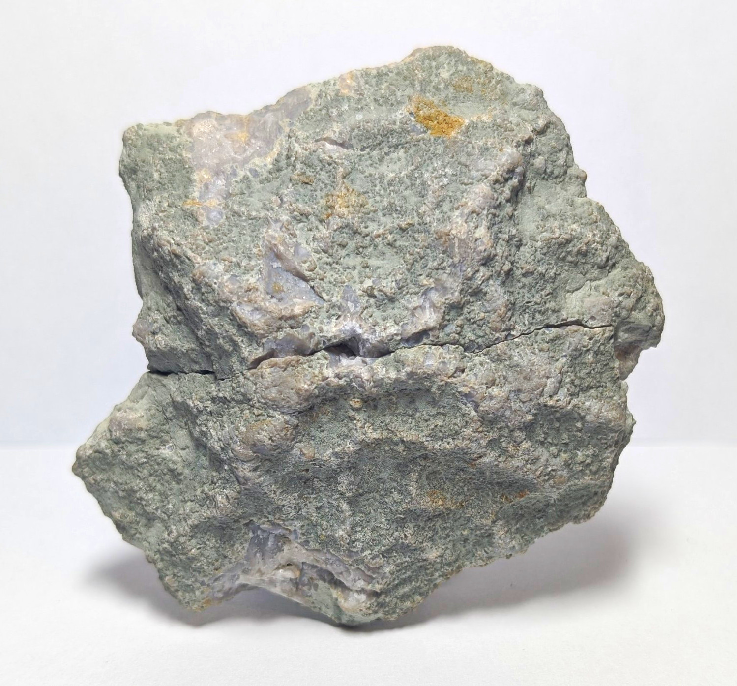 Millerite, Calcite and Chalcedony Geode From Hall's Gap, Kentucky Millerite, Calcite and Chalcedony Geode From Hall's Gap, Kentucky