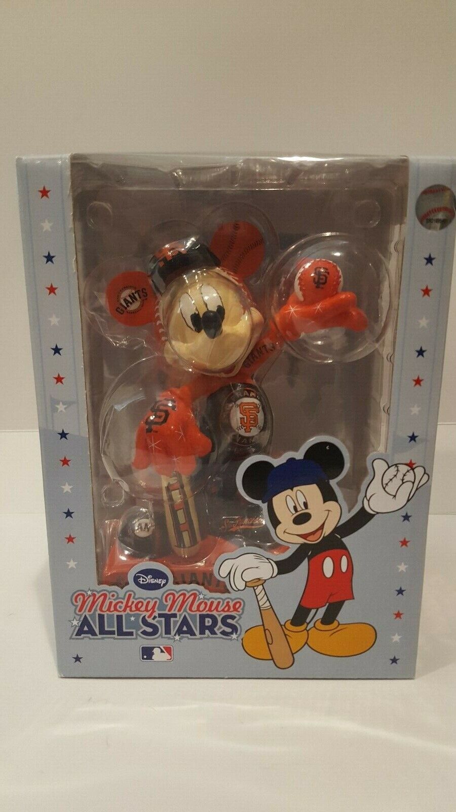 2010 DISNEY MICKEY MOUSE MLB SF GIANTS WS CHAMPS ALL STAR FIGURINE RARE NEW