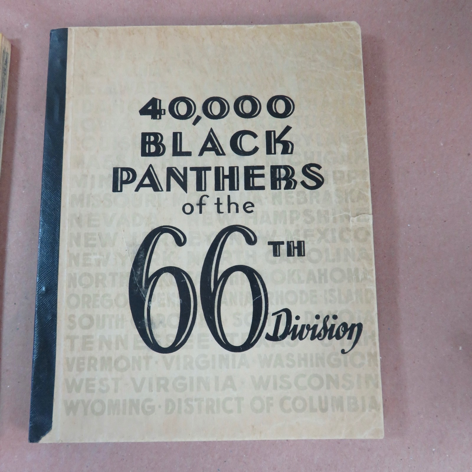 40,000 Black Panthers of the 66th Division 1945 WWII Infantry Unit History Book