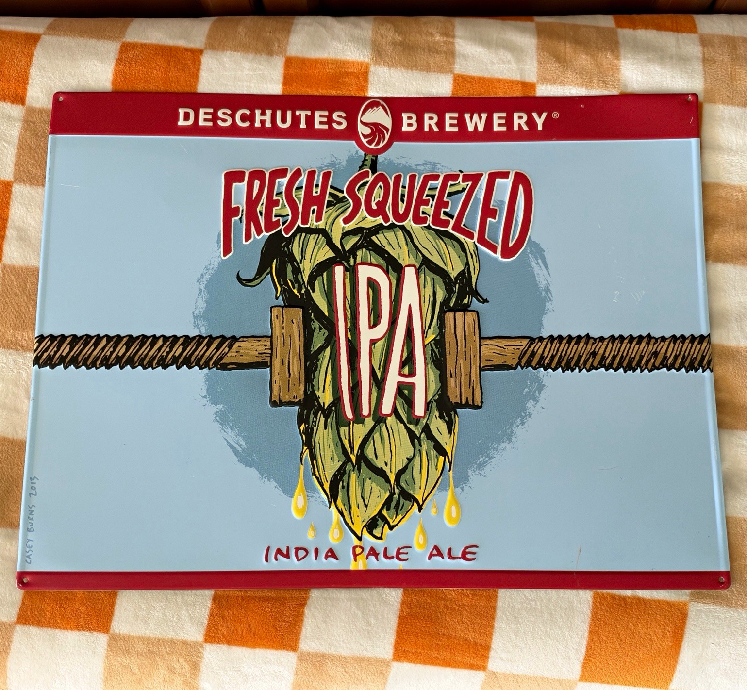 Deschutes Brewery Fresh Squeezed IPA India Pale Ale Metal Sign Breweriana 24x18 Deschutes Brewery Fresh Squeezed IPA India Pale Ale Metal Sign Breweriana 24x18