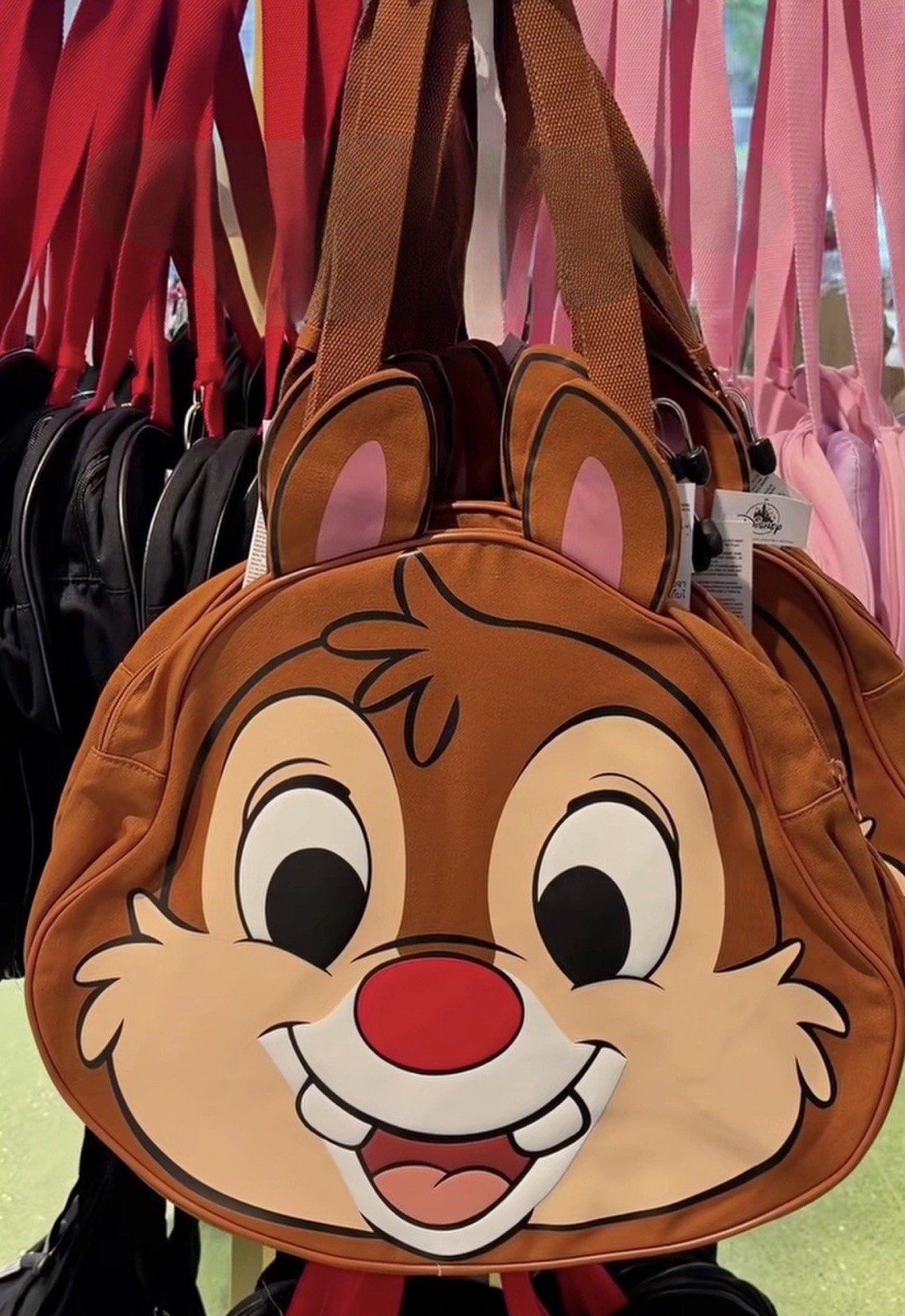 Disney Parks 2026 Walt Disney World Chip & Dale Big Face Tote Bag New Disney Parks 2026 Walt Disney World Chip & Dale Big Face Tote Bag New