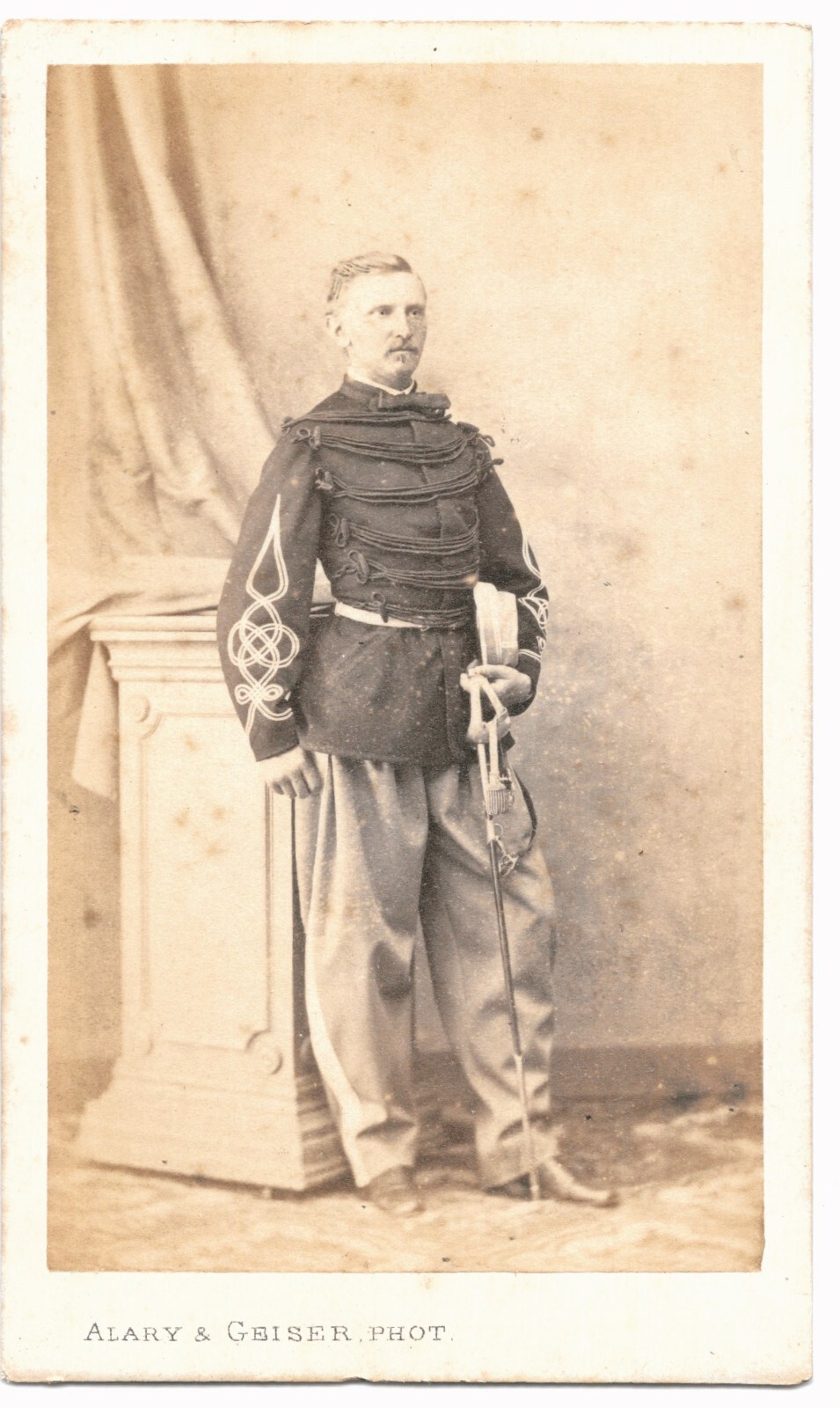 Lieutenant Spahis Army Denmark 1868 Algiers Alary & Geiser Photo CDV Military Lieutenant Spahis Army Denmark 1868 Algiers Alary & Geiser Photo CDV Military