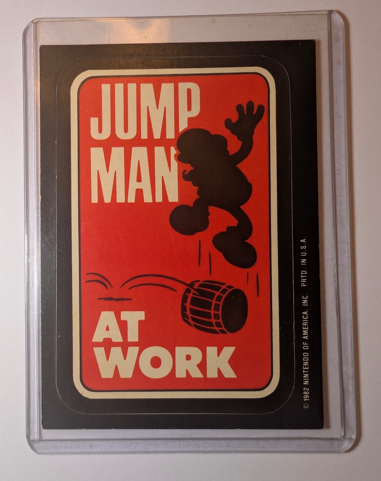 1982 TOPPS NINTENDO DONKEY KONG MARIO JUMP MAN Rookie RARE VARIANT 1982 TOPPS NINTENDO DONKEY KONG MARIO JUMP MAN Rookie RARE VARIANT