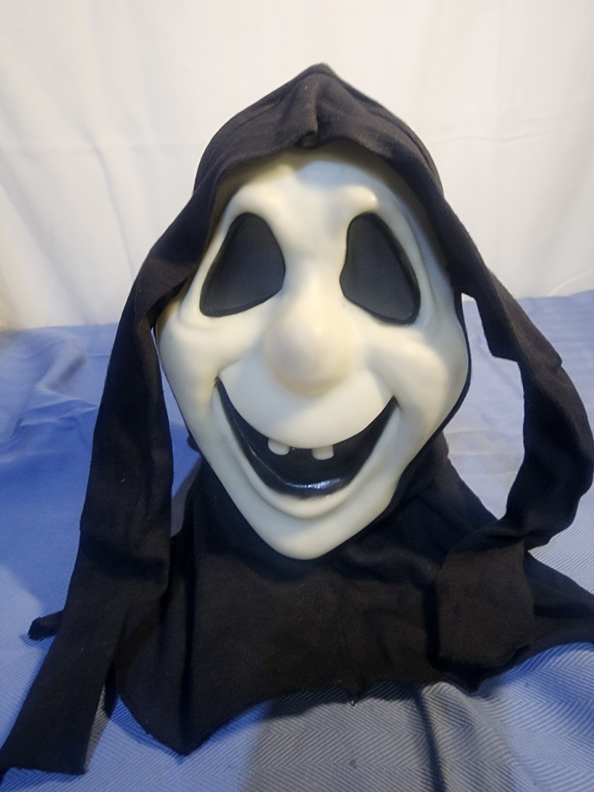 Vintage Fun World Fearsome Faces 1992 Goofy Ghost Ghostface Mask Cotton Vintage Fun World Fearsome Faces 1992 Goofy Ghost Ghostface Mask Cotton