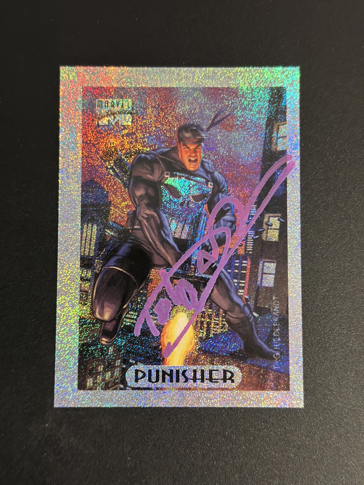 Dolph Lundgren 1994 Masterpieces Marvel Punisher Auto Signed Card 6 of 10 Dolph Lundgren 1994 Masterpieces Marvel Punisher Auto Signed Card 6 of 10