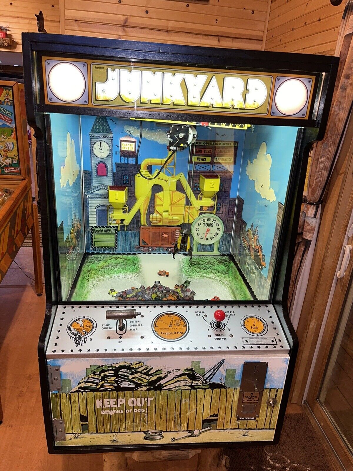 1976 Americoin Junkyard Crane Arcade Game (Professionally Restored)